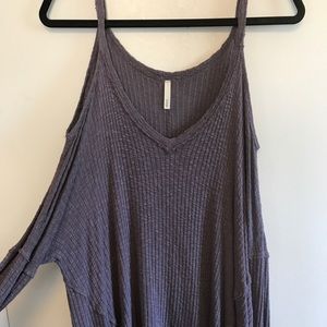 Cold shoulder sweater